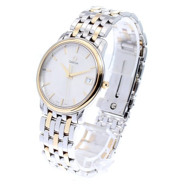 OMEGA De Ville Prestige 4310.31 YG2 tone Silver Dial Quartz Men\'s Watch_846086 main image 6